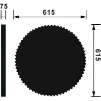 Розетка потолочная Перфект B3120 615x75x615 мм — фото 3, Розетки потолочные