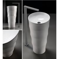 Раковина Ceruttispa Alessia 42 CT7834 Белая — фото 2, Раковины напольные