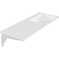 Раковина Paola Magenta 110 R с местом под стиральную машину Белая глянцевая — фото 1, Раковины