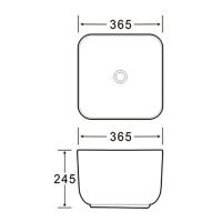 Раковина-чаша SantiLine 37 SL-1111MP Персиковая матовая — фото 2, Раковины накладные
