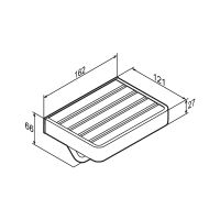 Держатель туалетной бумаги Damixa Jupiter DA77341500 с полкой Черный Хром — фото 3, Держатели туалетной бумаги