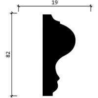 Молдинг Decor-Dizayn DD606 2000x82x19 мм — фото 4, Молдинги