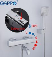 Товар: Смеситель для ванны Gappo G3291 с термостатом Хром - фото 2 Смеситель для ванны Gappo G3291 с термостатом Хром — фото 2, Смесители