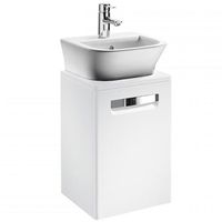 Тумба под раковину Roca The Gap 45 ZRU9302880 подвесная Белая глянцевая — фото 1, Мебель для ванной
