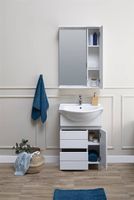 Товар: Тумба с раковиной Aquanet Доминика 60 212754 Белая - фото 7 Тумба с раковиной Aquanet Доминика 60 212754 Белая — фото 7, Мебель для ванной