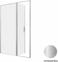 Душевая дверь Allen Brau Priority 140 3.31035.BA профиль Серебро браш стекло прозрачное — фото 9, Душевые двери в нишу