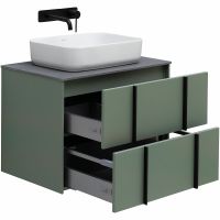 Тумба под раковину Allen Brau Reality 70 1.32004.CGM подвесная Олива матовая — фото 10, Тумбы под раковину