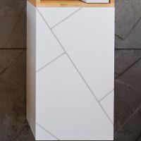 Подвесной шкаф Бриклаер Кристалл 35 4627125416019 Белый — фото 1, Мебель для ванной