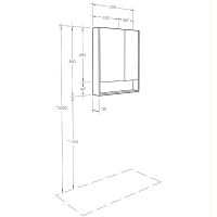 Товар: Зеркальный шкаф Aquaton Сканди 70 1A252202SD010 Белый - фото 4 Зеркальный шкаф Aquaton Сканди 70 1A252202SD010 Белый — фото 4, Мебель для ванной