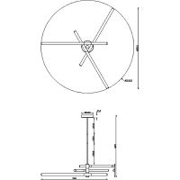 Товар: Подвесной светильник Maytoni Modern Axis MOD106CL-L40G3K Белый Золото - фото 8 Подвесной светильник Maytoni Modern Axis MOD106CL-L40G3K Белый Золото — фото 8, Подвесные светильники