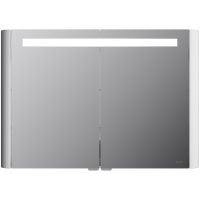 Зеркальный шкаф AM.PM Sensation 100 M30MCX1001WG с подсветкой Белый глянцевый — фото 1, Мебель для ванной