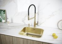 Кухонная мойка Paulmark Vello 53 Uni VE53-LG Светлое золото — фото 3, Кухонные мойки