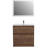 Тумба под раковину BelBagno Kraft 100 KRAFT-1000-2C-PIA-RT Rovere Tabacco — фото 8, Тумбы под раковину