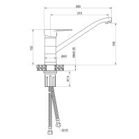 Смеситель для кухни WesnaArt Natur NAT07-131 Хром — фото 3, Смесители для кухни