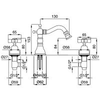 Товар: Смеситель для биде Migliore Princeton 19373 Золото - фото 3 Смеситель для биде Migliore Princeton 19373 Золото — фото 3, Смесители