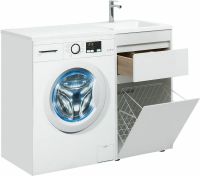 Товар: Тумба с раковиной Aquanet Токио 110 R 239299 Белая - фото 10 Тумба с раковиной Aquanet Токио 110 R 239299 Белая — фото 10, Мебель для ванной