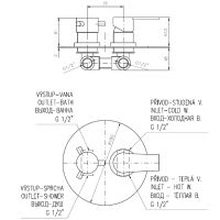 Смеситель для душа Rav Slezak Colorado Черный матовый Хром арт-CO186KCMATC — фото 2, Смеситель для душа