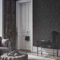 Обои Andrea Rossi Gavi 54376-5 Винил на флизелине (1,06*10) Черный/Серый, Абстракция/Линии — фото 3, Обои для стен