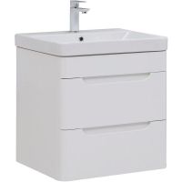 Тумба с раковиной Aquanet София 60 274194 подвесная Белый глянец — фото 1, Тумбы с раковиной