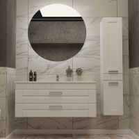 Тумба с раковиной SanVit Турин-2 120 kturin2120 подвесная Белая — фото 2, Мебель для ванной