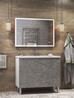 Зеркало Vigo Geometry Comfort 100 z.GEO.100.Comfort с подсветкой с сенсорным выключателем — фото 5, Зеркала в ванную комнату