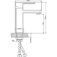Смеситель для раковины Ростовская Мануфактура Сантехники Boou B8215-1J Хром — фото 2, Смесители