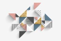 Фреска Ortograf Forma 32648 Фактура бархат FX Флизелин (4*2,7) Белый/Разноцветный, Геометрия/Абстракция — фото 1, Фрески