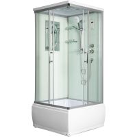 Душевая кабина WeltWasser WW500 Aller 904 90x90 10000003257 профиль Хром стекло прозрачное — фото 1, Душевые кабины