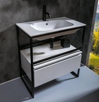 Товар: Тумба Boheme Armadi Art Loft 80 894-080-W подвесная Белая - фото 4 Тумба Boheme Armadi Art Loft 80 894-080-W подвесная Белая — фото 4, Мебель для ванной