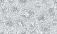 Обои Solo Fluid E105003 Винил на флизелине (1,06*10) Серый, Цветы — фото 2, Обои для стен