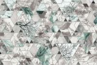 Фреска Ortograf Forma 32629 Фактура бархат FX Флизелин (4*2,7) Бежевый/Зеленый, Геометрия/Абстракция — фото 2, Фрески