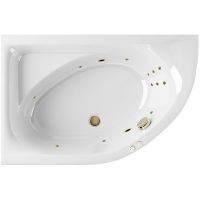 Акриловая ванна Excellent Aquarella 170x110 L WAEX.ARL17.LINE.BR с гидромассажем — фото 1, Ванны