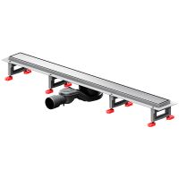 Душевой лоток AM.PM MasterFlow 80 W01SC-U11-080-04SB с решеткой Хром матовый / под плитку Tile — фото 3, Душевые лотки