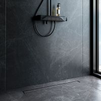 Душевой лоток AM.PM MasterFlow 80 W01SC-U11-080-04BM с Черной матовой решеткой / под плитку Tile — фото 18, Душевые лотки