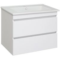 Тумба под раковину Runo Манхэттен 75 00-00001047 Белая — фото 1, Тумбы под раковину