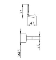 Крючок Frap F33 F3305 Хром — фото 10, Крючки для полотенец