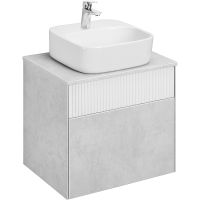 Товар: Тумба под раковину Aquaton Марбл 60 1A276101MH4C0 подвесная Слэйт Белый матовый - фото 2 Тумба под раковину Aquaton Марбл 60 1A276101MH4C0 подвесная Слэйт Белый матовый — фото 2, Мебель для ванной