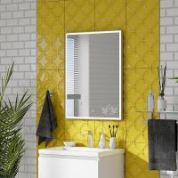 Зеркало Art&Max Arezzo AM-Are-600-800-DS-FC с подсветкой с сенсорным выключателем Хром — фото 4, Мебель для ванной