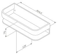 Товар: Полка AM.PM Sensation A3034800 хром - фото 8 Полка AM.PM Sensation A3034800 хром — фото 8, Полки для ванной и душа