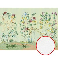 Фреска Ortograf Flora 31134 Фактура бархат FX Флизелин (3,7*2,7) Зеленый/Разноцветный, Цветы/Деревья/Птицы — фото 1, Фрески