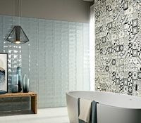 Керамическая плитка Ceramica Ribesalbes Ocean Decor Dark Grey настенная 7,5х30 см — фото 3, Керамическая плитка