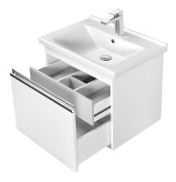 Тумба под раковину Aquaton Капри 80 1A230201KP010 подвесная Белая глянцевая — фото 3, Тумбы под раковину