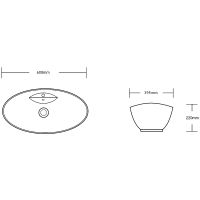 Раковина Ceruttispa 60 CR7003 СТ9574 Белая — фото 3, Раковины накладные