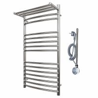 Электрический полотенцесушитель Point Альфа PN05150SPE П14 500x1000 с полкой левый/правый Хром — фото 3, Электрические полотенцесушители