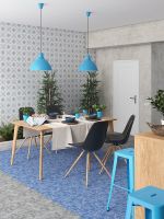 Керамогранит Cevica Beсolors  Star Electric Blue CV67375 13,25х13,25 см — фото 4, Керамогранит