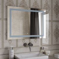 Зеркало Континент Rimini 1000х700 ЗЛП1404 с подсветкой с сенсорным выключателем — фото 8, Зеркала в ванную комнату