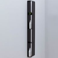 Металлическая полка Aquanet Магнум 15х130 302227 Черная матовая — фото 3, Полки для ванной и душа