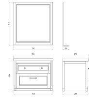 Товар: Комплект мебели для ванной ASB-Woodline Толедо 85 Капучино - фото 14 Комплект мебели для ванной ASB-Woodline Толедо 85 Капучино — фото 14, Мебель для ванной