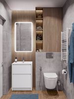Тумба под раковину BelBagno Kraft 60 KRAFT-600-2C-PIA-BO Bianco Opaco — фото 15, Тумбы под раковину