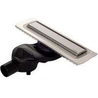 Душевой лоток Berges B1 Keramik 500 090116 с решеткой Хром матовый — фото 1, Душевые лотки